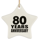 80th Anniversary 80 Years - Star Ornament