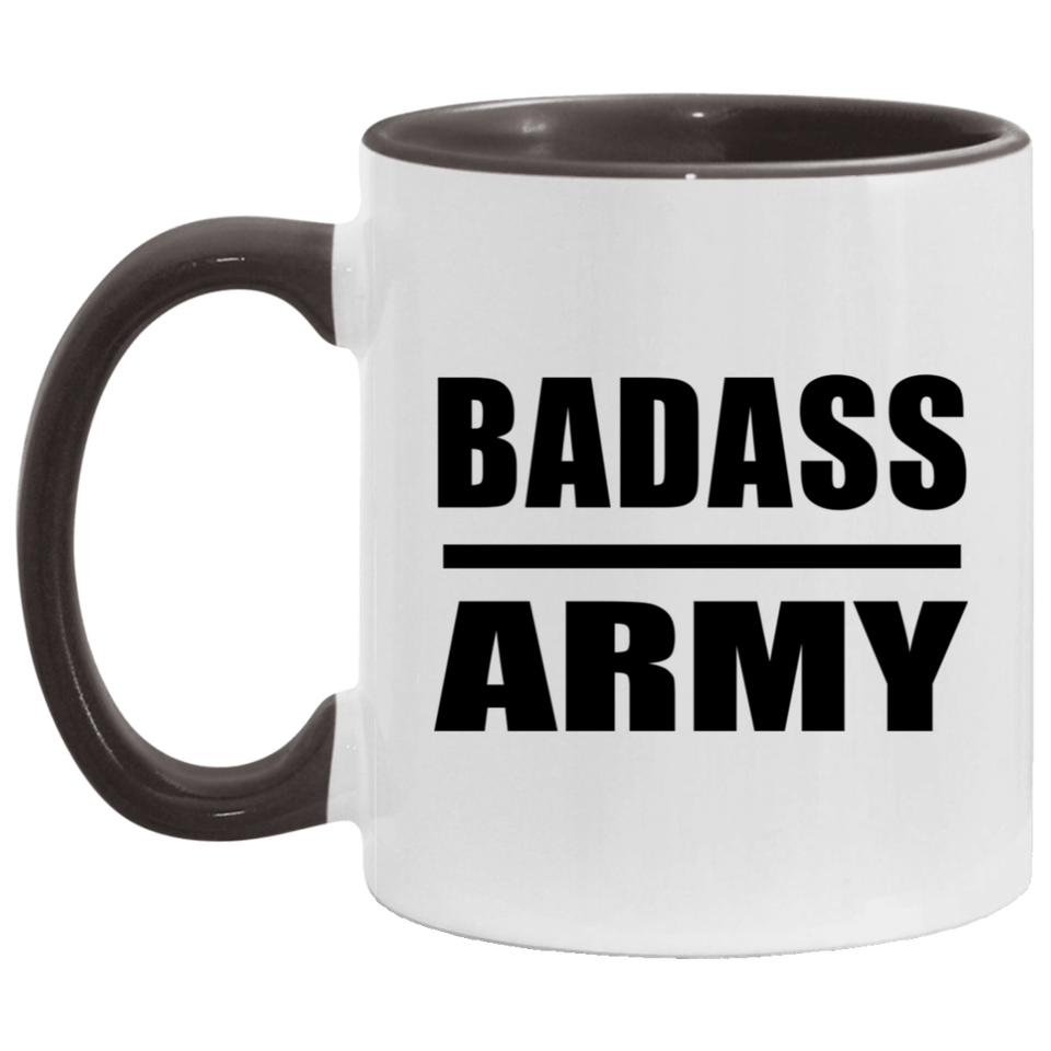 Badass Army - 11oz Accent Mug Black