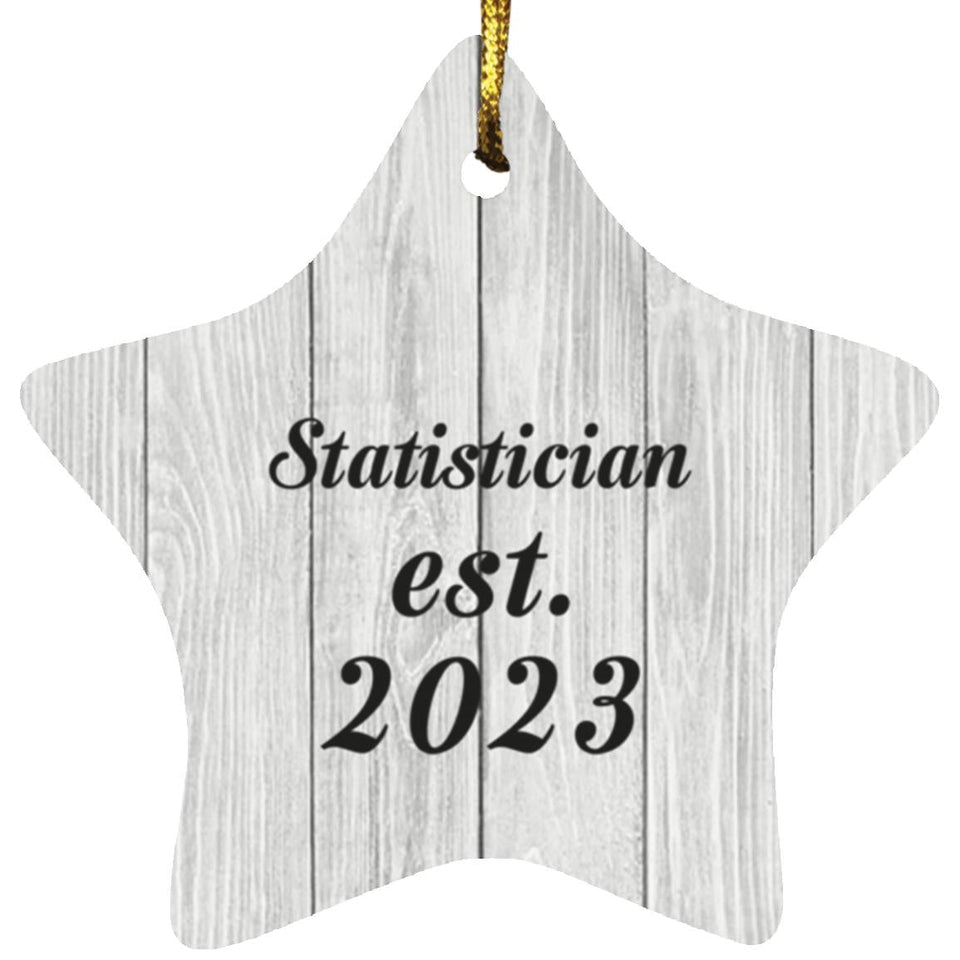 Statistician Established Est. 2023 - Star Ornament F
