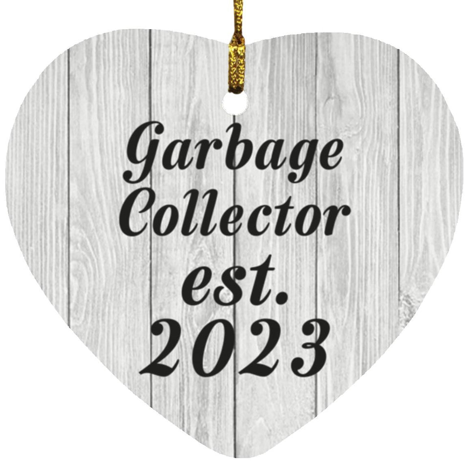 Garbage Collector Established Est. 2023 - Heart Ornament F