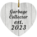 Garbage Collector Established Est. 2023 - Heart Ornament F