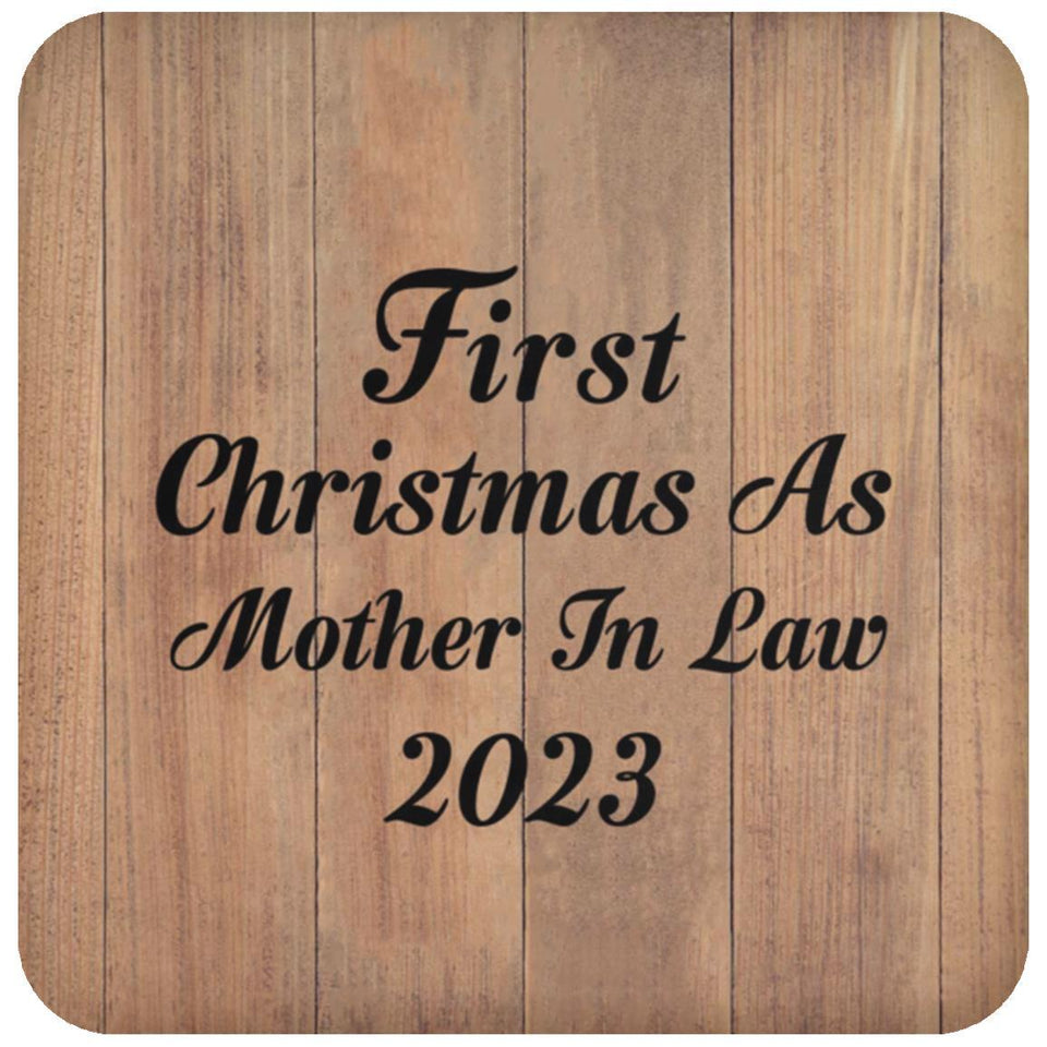 First Christmas As Mother In Law 2023 - Drink Coaster C