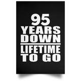 95th Anniversary 95 Years Down Lifetime To Go - Poster Portrait