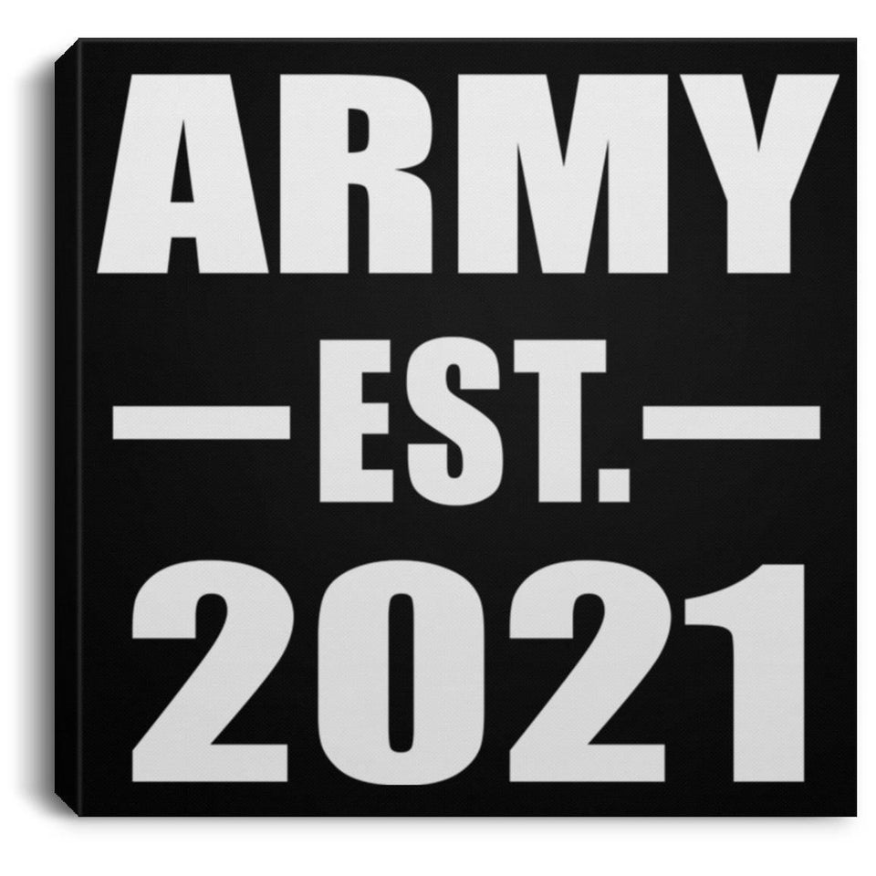 Army Established EST. 2021 - Canvas Square