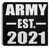 Army Established EST. 2021 - Canvas Square