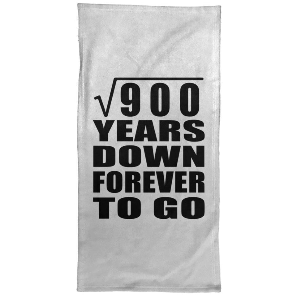 30th Anniversary Square Root of 900 Years Down Forever To Go - Hand Towel