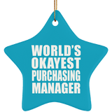 World's Okayest Purchasing Manager - Star Ornament