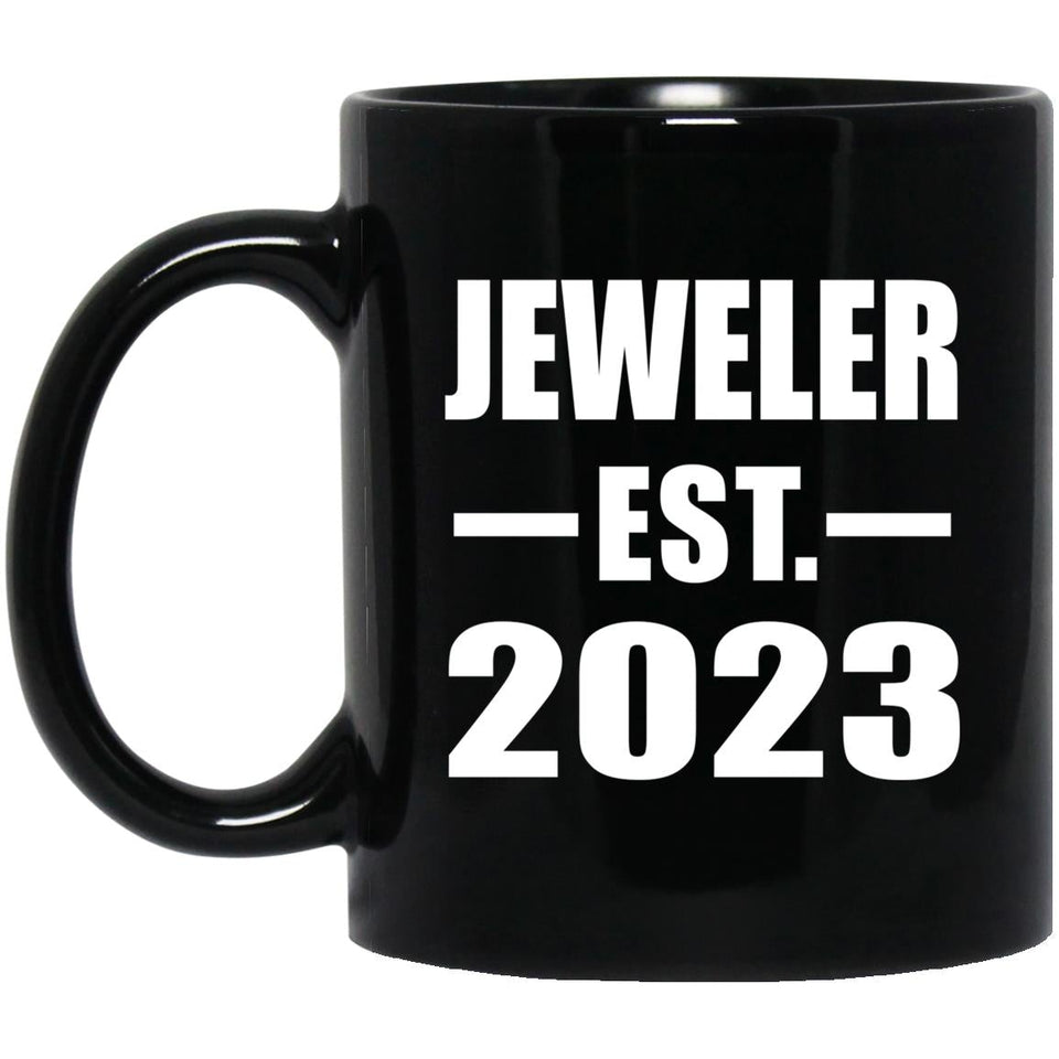 Jeweler Established EST. 2023 - 11oz Coffee Mug Black