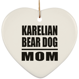Karelian Bear Dog Mom - Heart Ornament