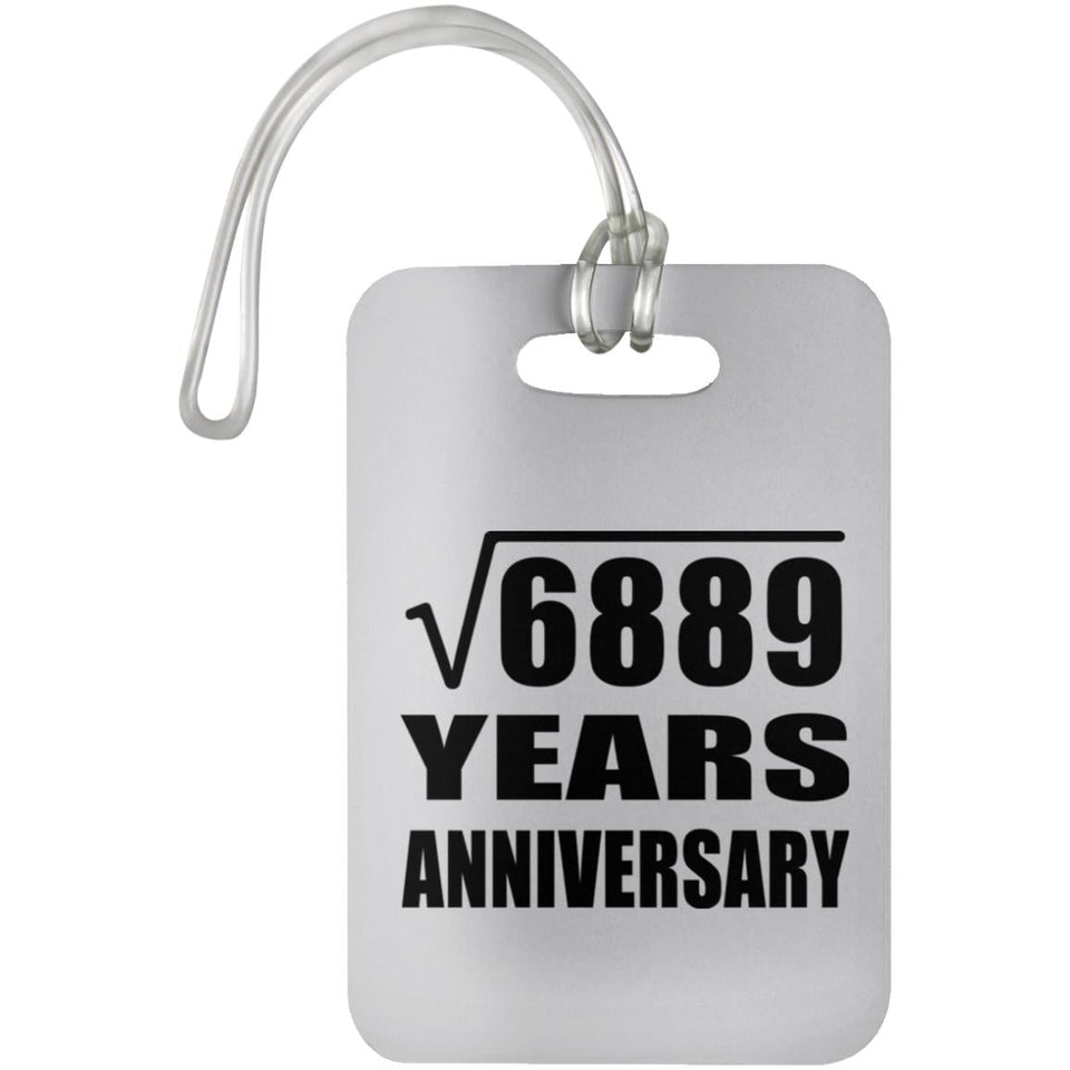 83rd Anniversary Square Root of 6889 Years Anniversary - Luggage Bag Tag