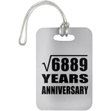 83rd Anniversary Square Root of 6889 Years Anniversary - Luggage Bag Tag