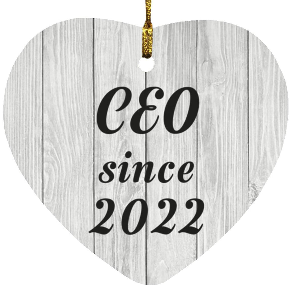 CEO Since 2022 - Heart Ornament F
