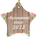 Accountant Since 2023 - Star Ornament B