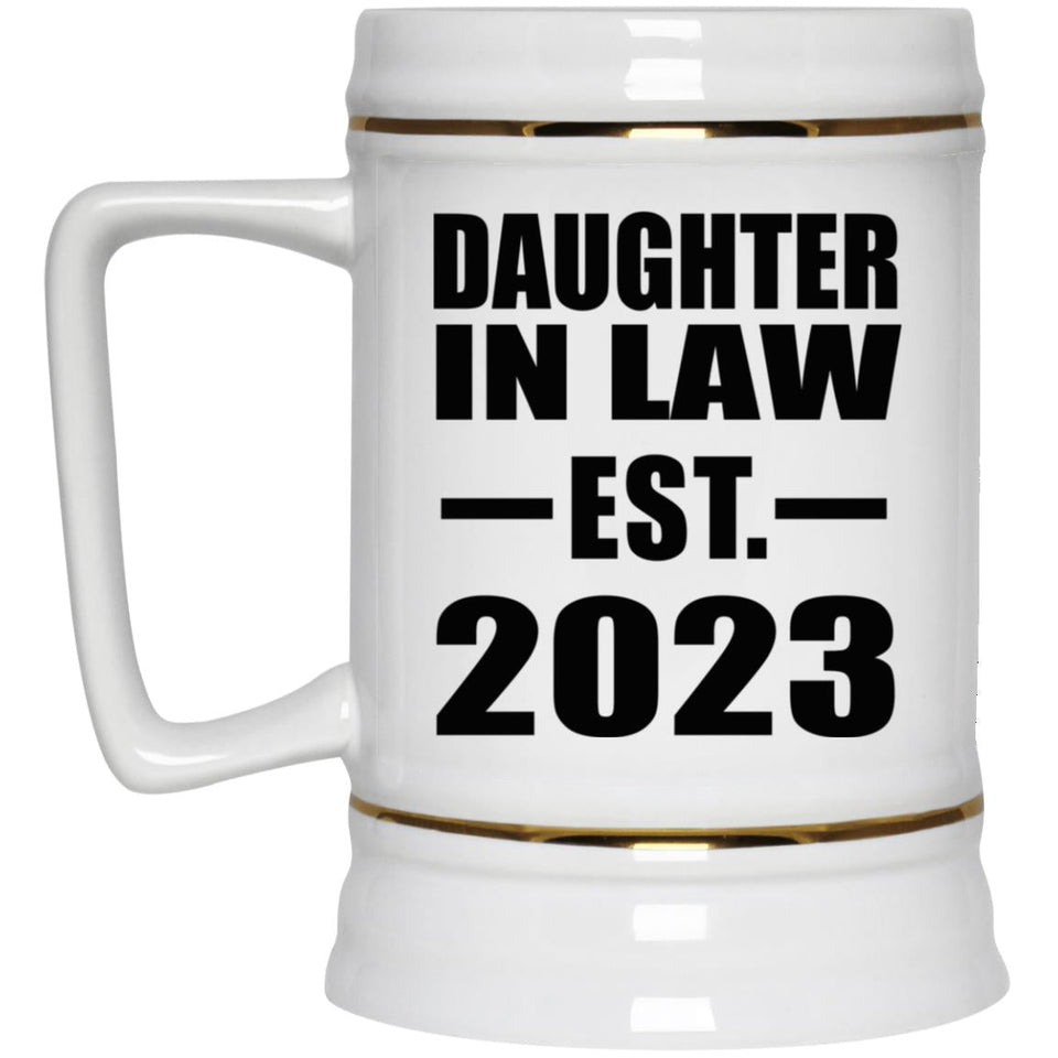 Daughter In Law Established EST. 2023 - Beer Stein
