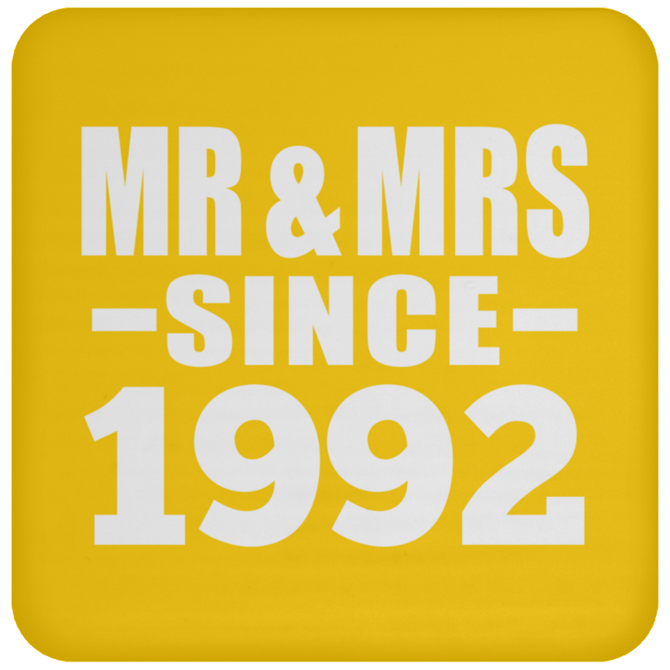 32nd Anniversary Mr & Mrs Since 1992 - Drink Coaster