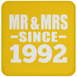 32nd Anniversary Mr & Mrs Since 1992 - Drink Coaster