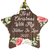 First Christmas With My Father In Law 2021 - Star Ornament A