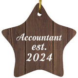 Accountant Established Est. 2024 - Star Ornament D