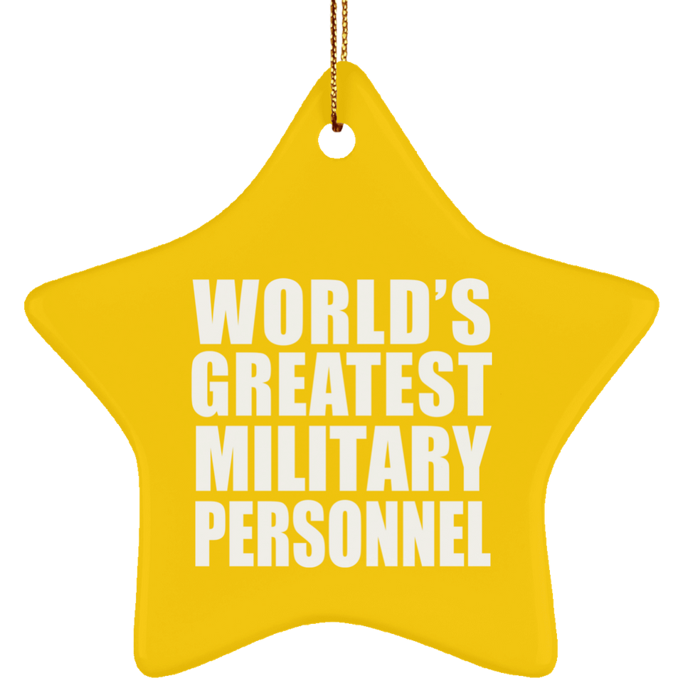 World's Greatest Military Personnel - Star Ornament