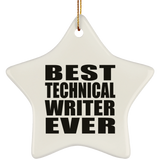 Best Technical Writer Ever - Star Ornament
