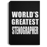 World's Greatest Stenographer - Canvas Portrait