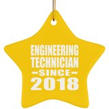 Engineering Technician Since 2018 - Star Ornament
