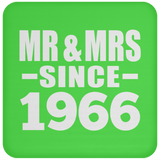 58th Anniversary Mr & Mrs Since 1966 - Drink Coaster