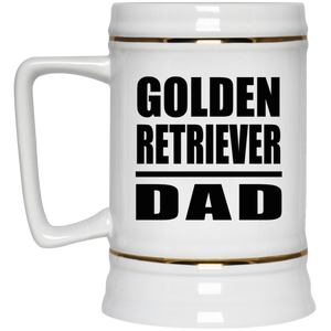 Golden Retriever Dad - Beer Stein