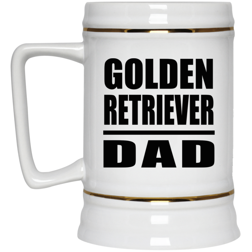 Golden Retriever Dad - Beer Stein