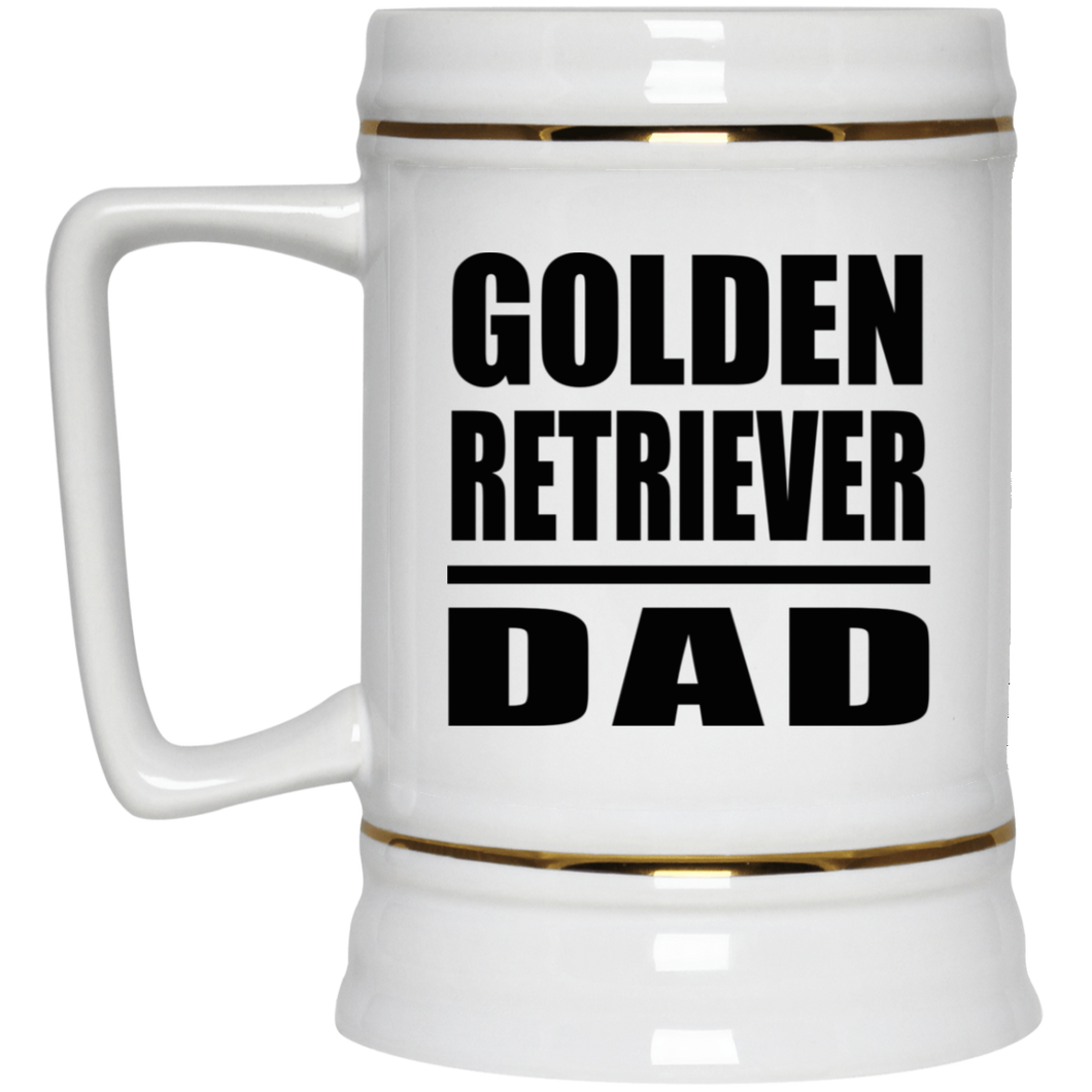 Golden Retriever Dad - Beer Stein