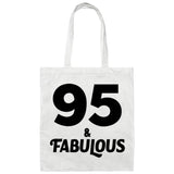 95th Birthday 95 & Fabulous - Tote Bag White