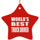 World's Best Truck Driver - Star Ornament