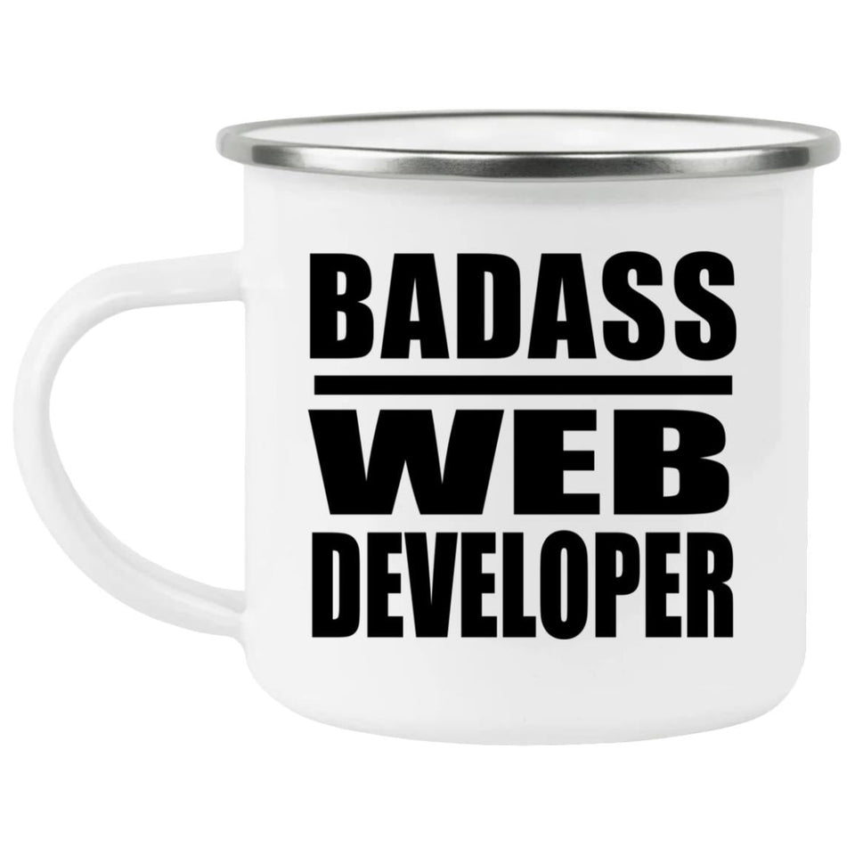 Badass Web Developer - 12oz Camping Mug