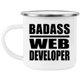 Badass Web Developer - 12oz Camping Mug