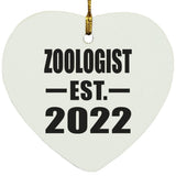 Zoologist Established EST. 2022 - Heart Ornament
