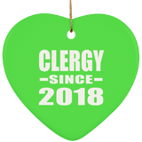 Clergy Since 2018 - Heart Ornament