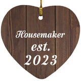 Housemaker Established Est. 2023 - Heart Ornament D
