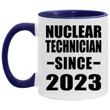Nuclear Technician Since 2023 - 11oz Accent Mug Purple