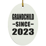 Grandchild Since 2023 - Oval Ornament
