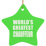World's Greatest Chauffeur - Star Ornament