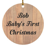 Bob Baby's First Christmas - Circle Ornament C