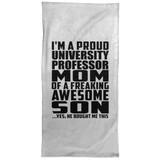 Proud University Professor Mom Of Awesome Son - Hand Towel