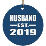 Husband Established EST. 2019 - Circle Ornament