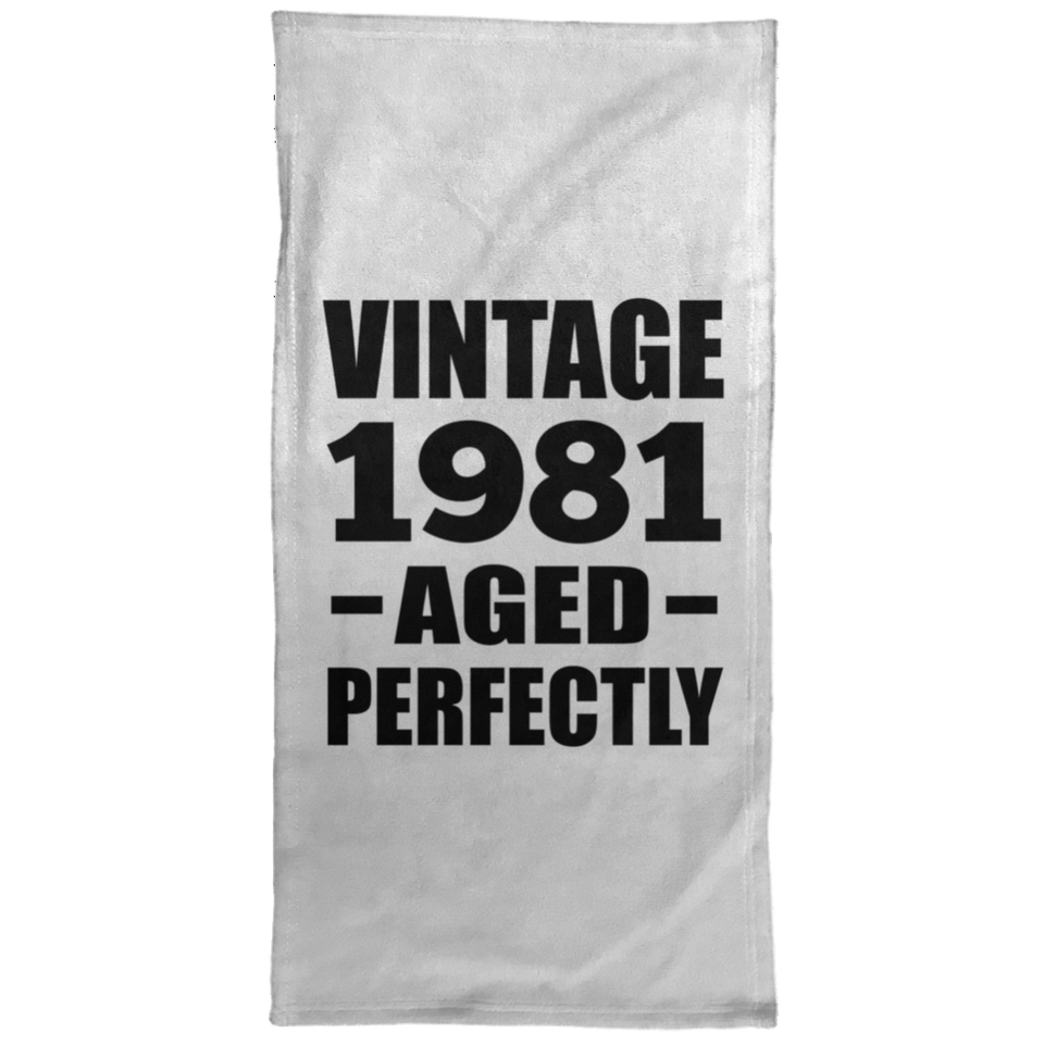 43rd Birthday Vintage 1981 Aged Perfectly - Hand Towel