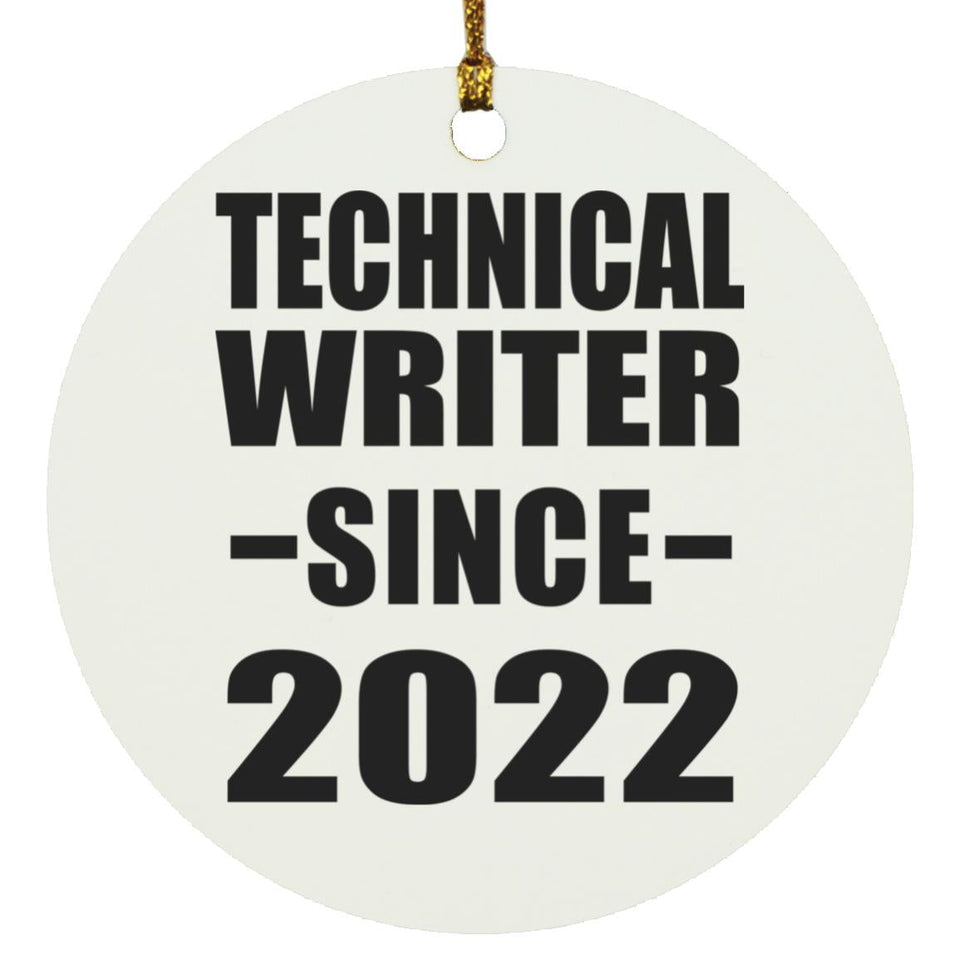 Technical Writer Since 2022 - Circle Ornament