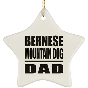 Bernese Mountain Dog Dad - Star Ornament