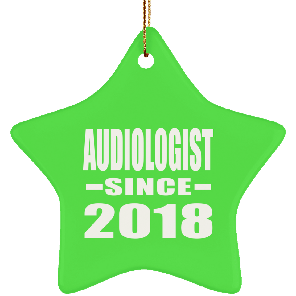 Audiologist Since 2018 - Star Ornament