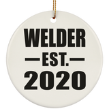 Welder Established EST. 2020 - Circle Ornament