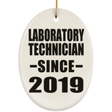Laboratory Technician Since 2019 - Oval Ornament