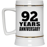 92nd Anniversary 92 Years - Beer Stein